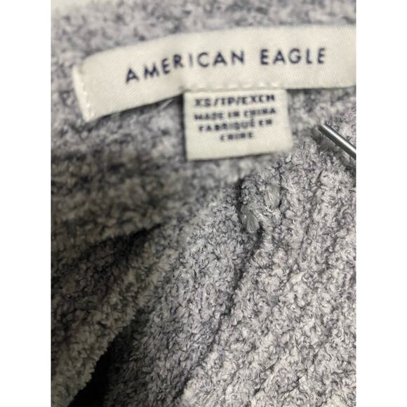 American Eagle Cross Back Knit Sweater Gray Size XS - Picture 8 of 13